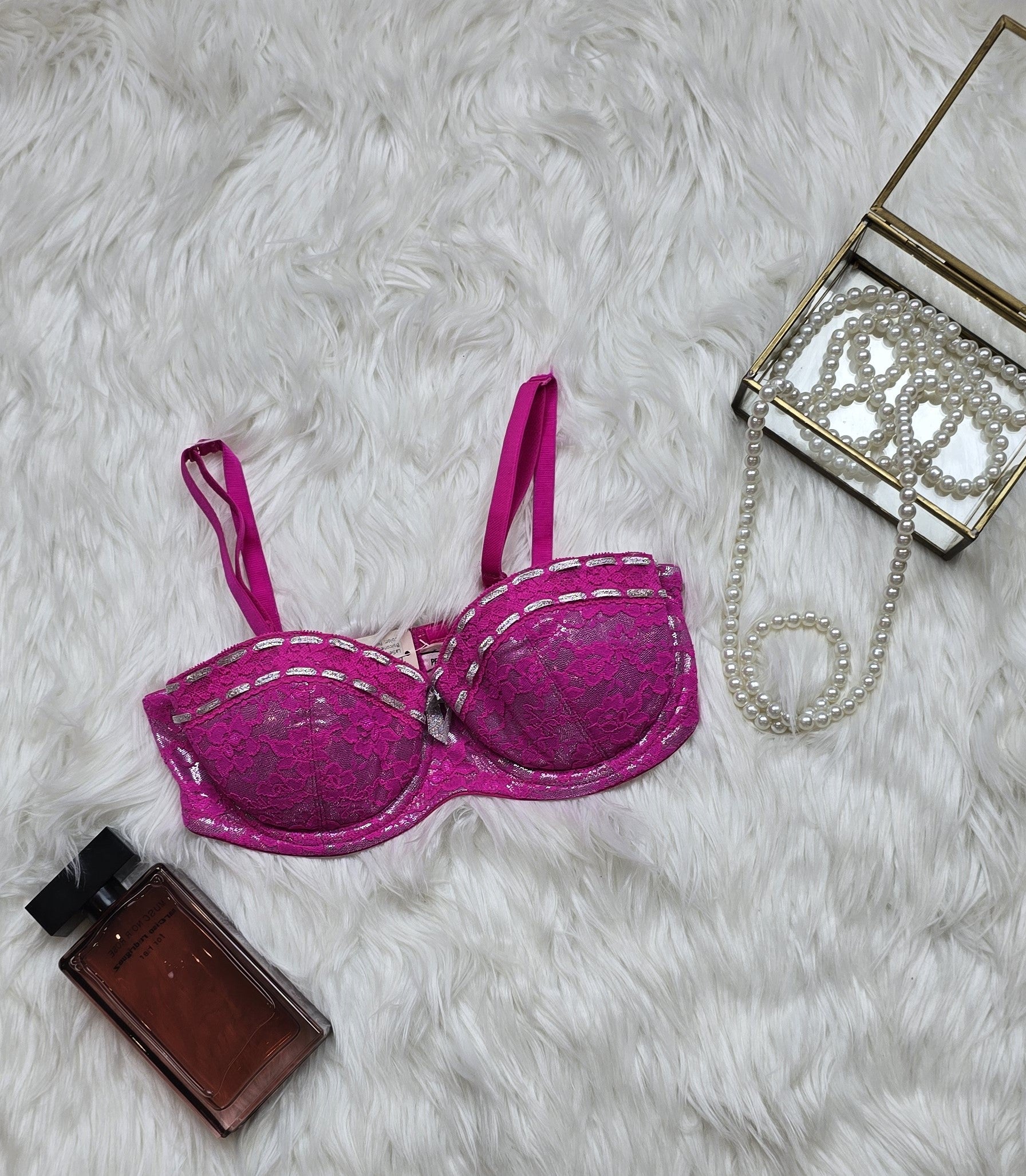 La Senza Perfectly Me Foil Lace Balconette Bra
