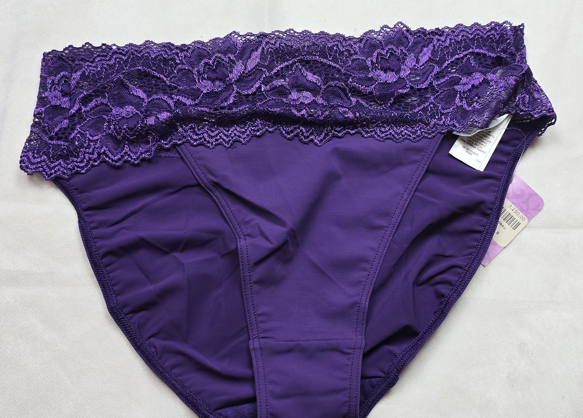 M&S Low Rise Lace Trim Bandeau High Leg Knickers