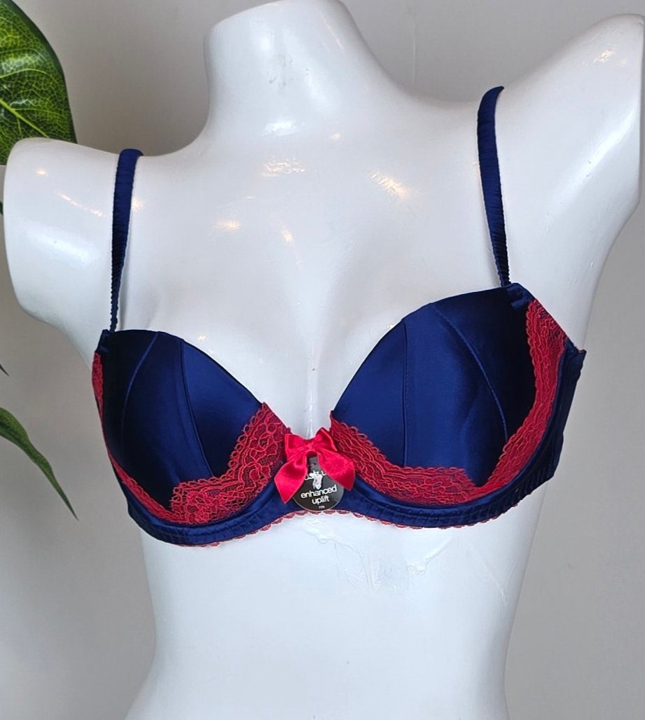 M&S Limited Collection Floral Lace Padded A-DD Bra with Silk