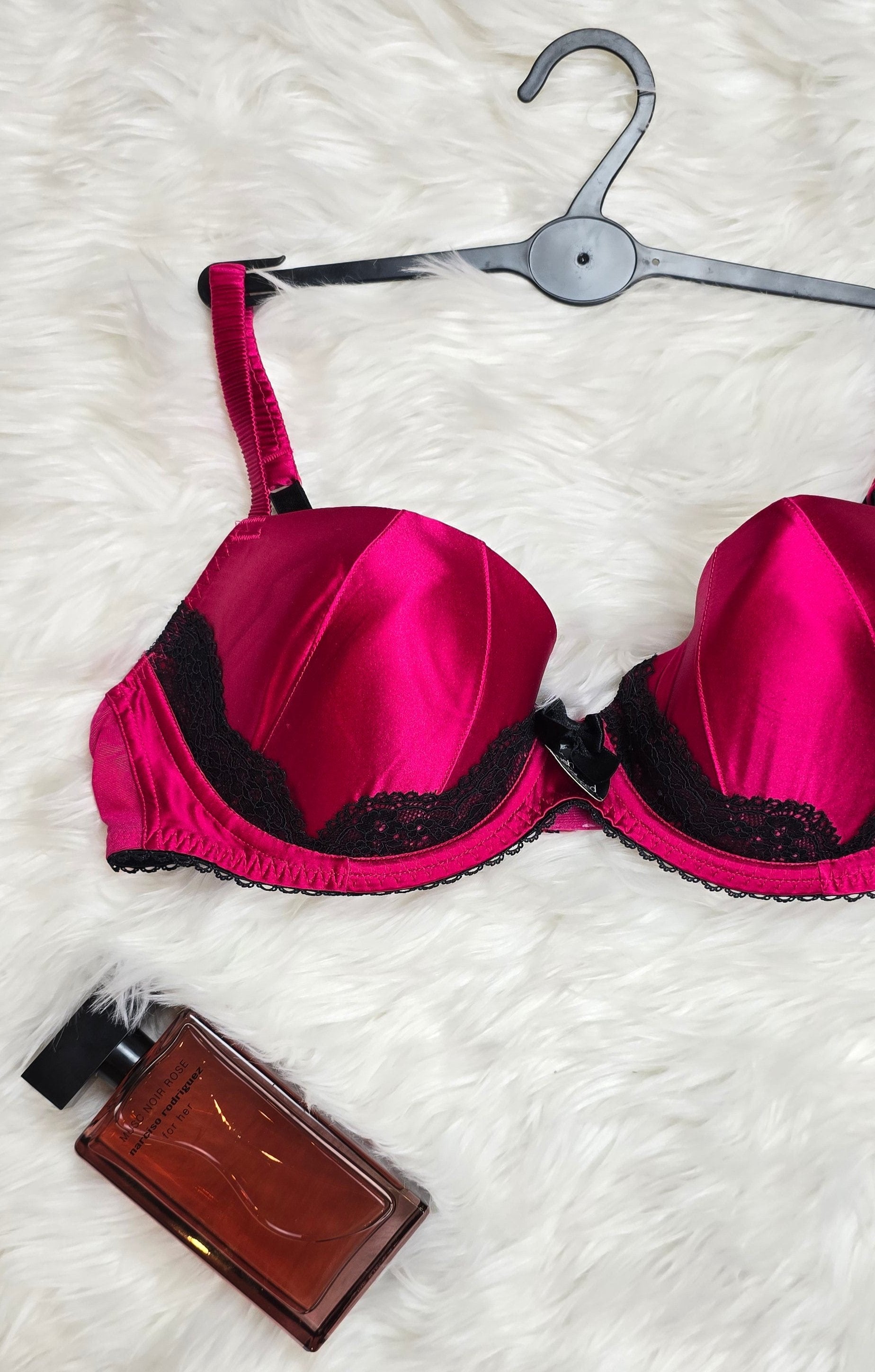 M&S Limited Collection Floral Lace Padded A-DD Bra with Silk