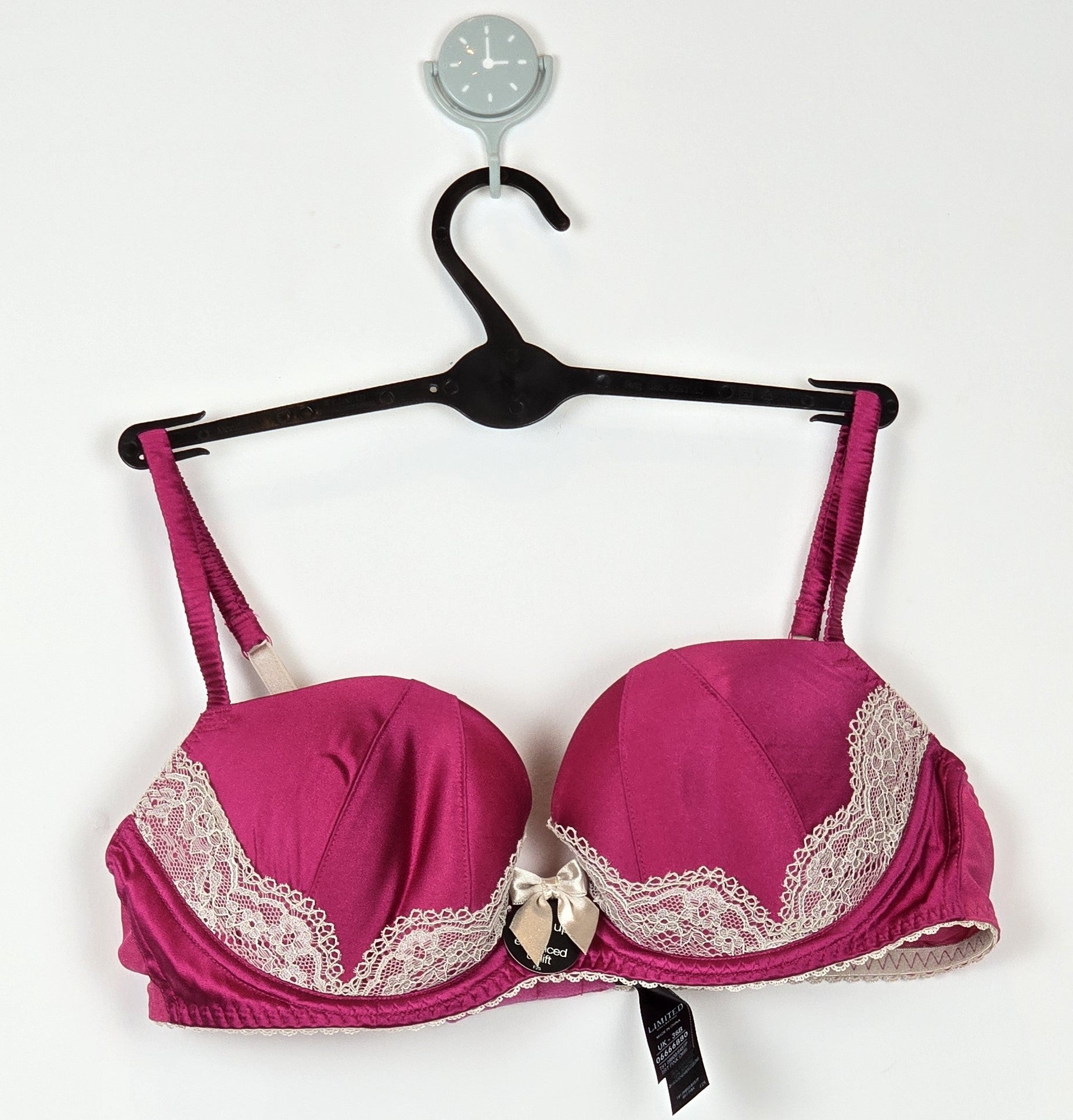 M&S Limited Collection Floral Lace Padded A-DD Bra with Silk