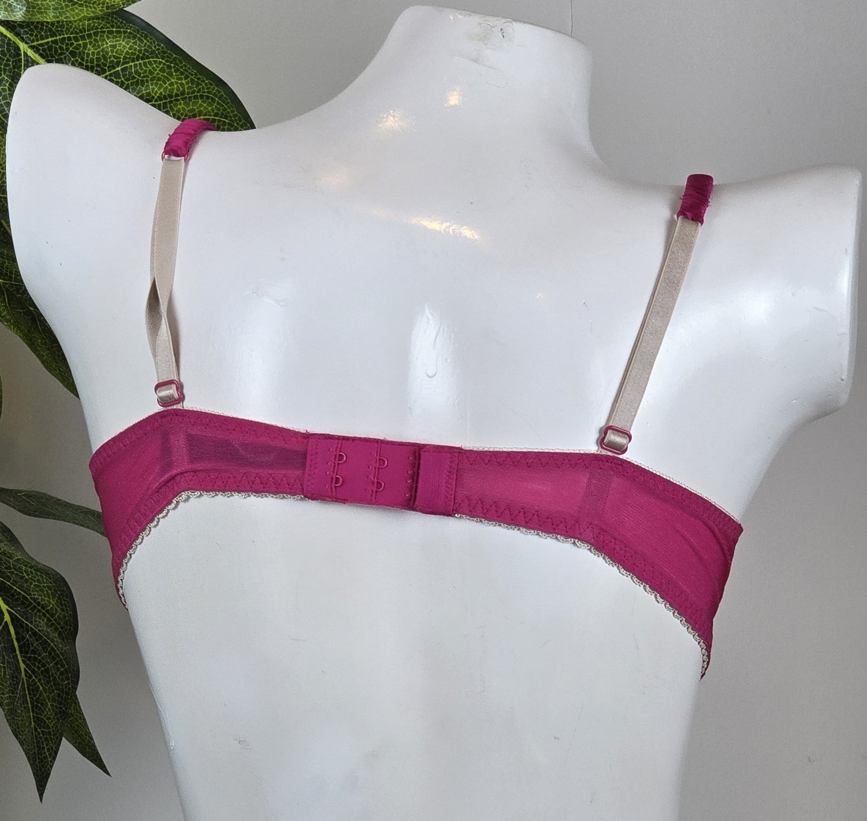 M&S Limited Collection Floral Lace Padded A-DD Bra with Silk
