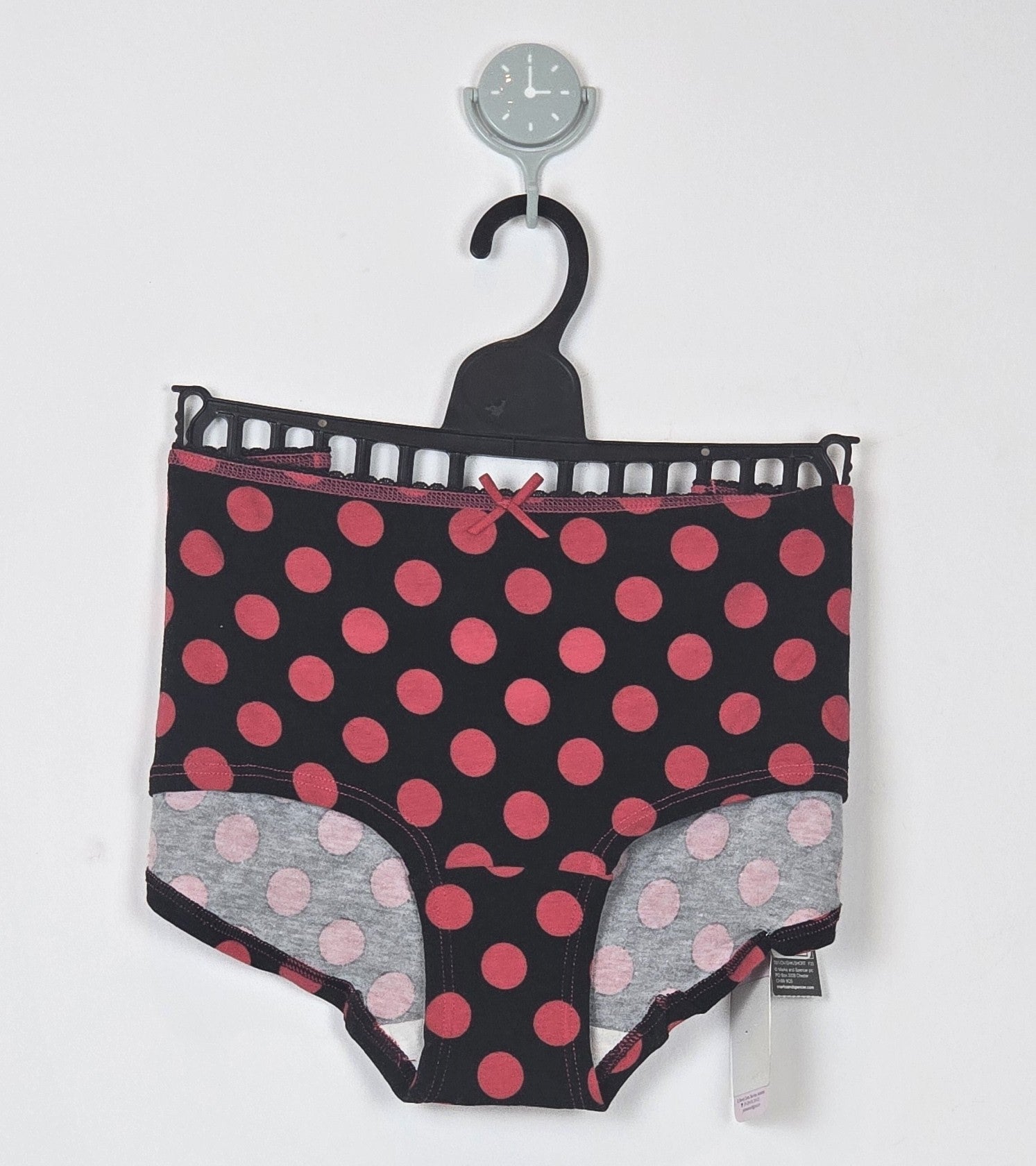 M&S Cotton Rich Low Rise Spot Shorts