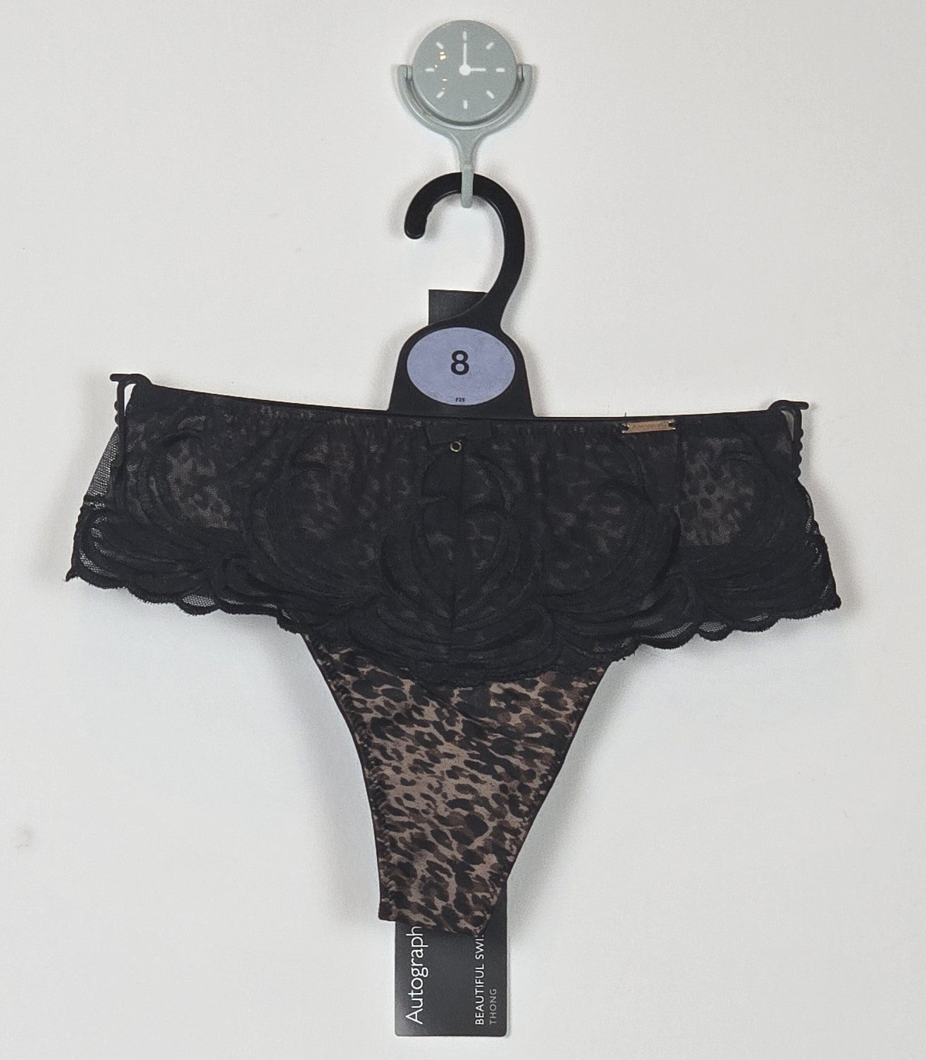 M&S Autograph Animal Print Embroidered Thong