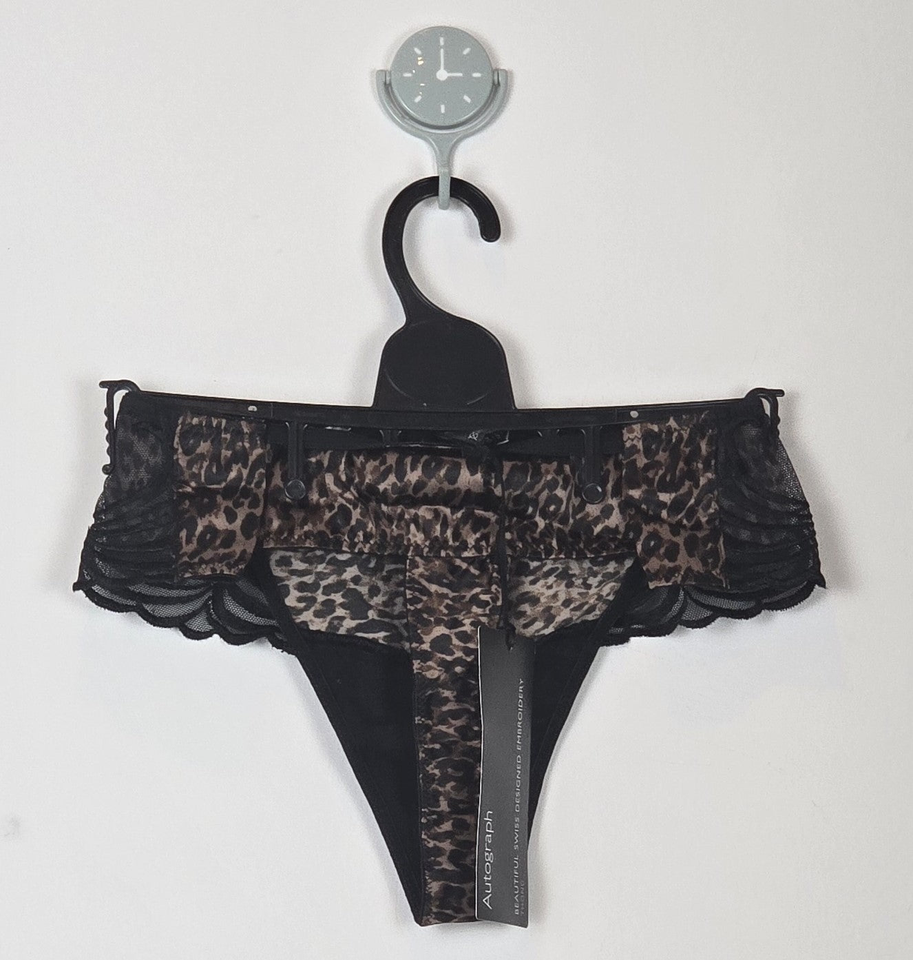 M&S Autograph Animal Print Embroidered Thong