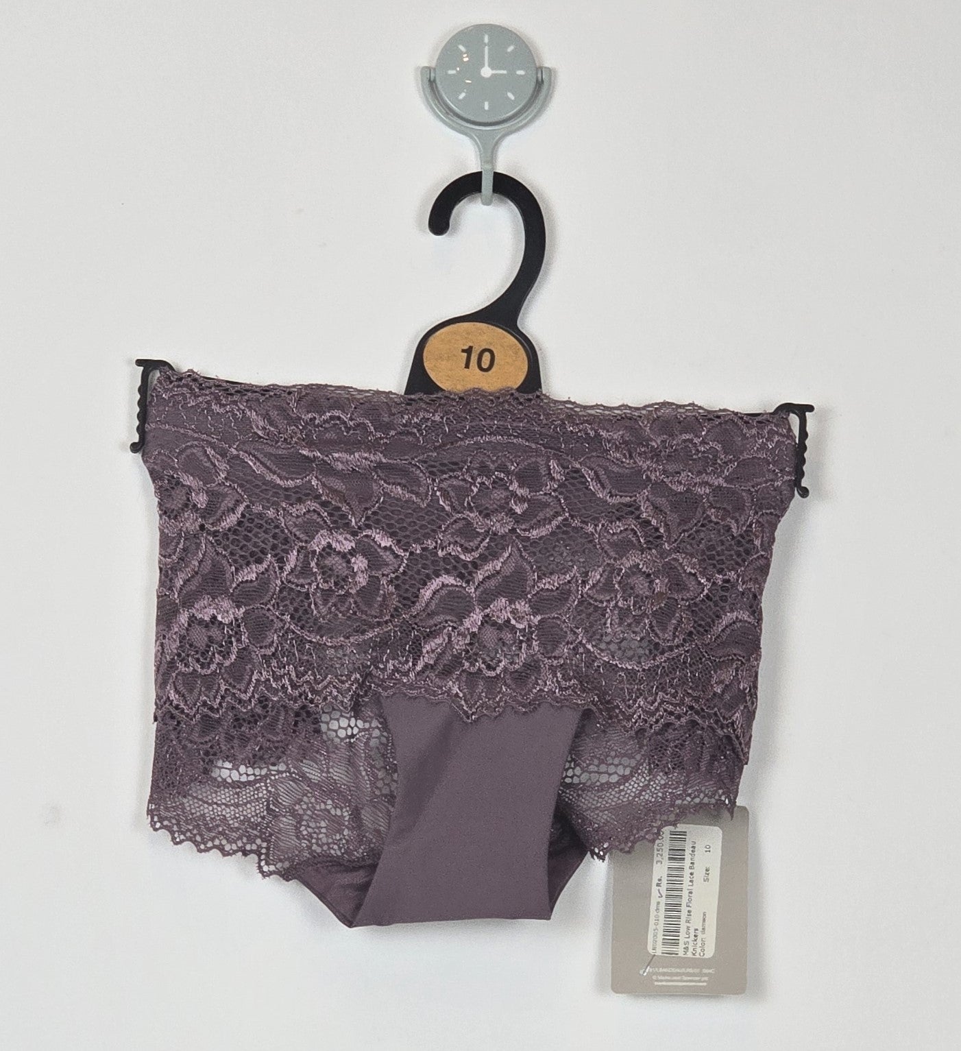 M&S Low Rise Floral Lace Bandeau Knickers
