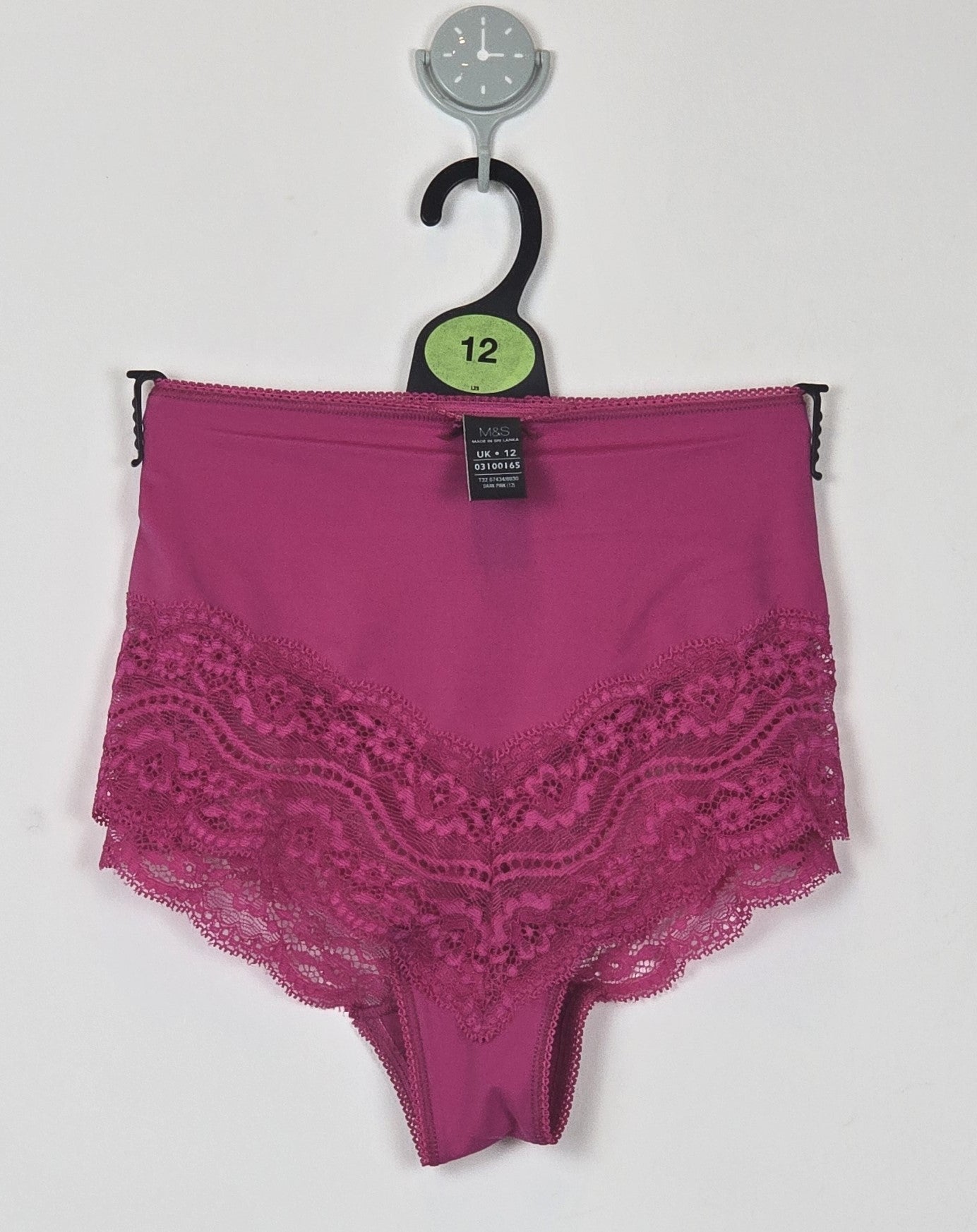 M&S Flatter Me Lace Trim Light Shaping Brazilian Knickers