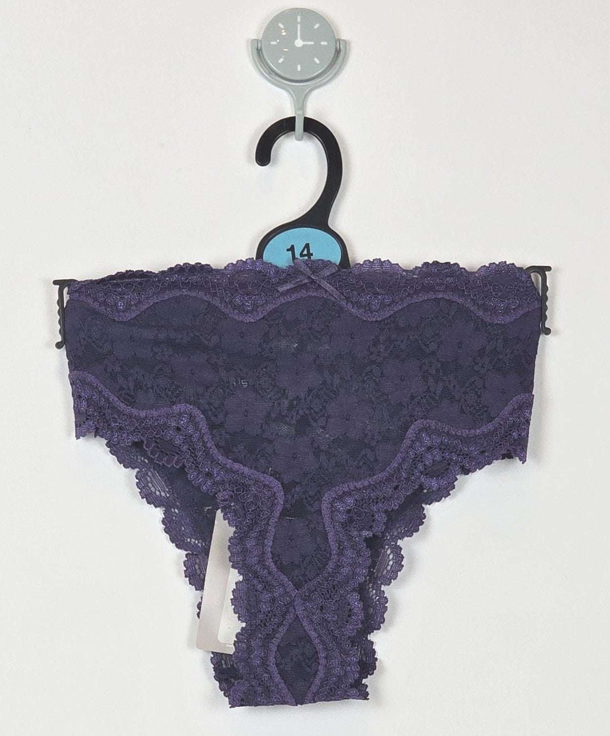 M&S Low Rise All Over Floral Lace Brazilian Knickers