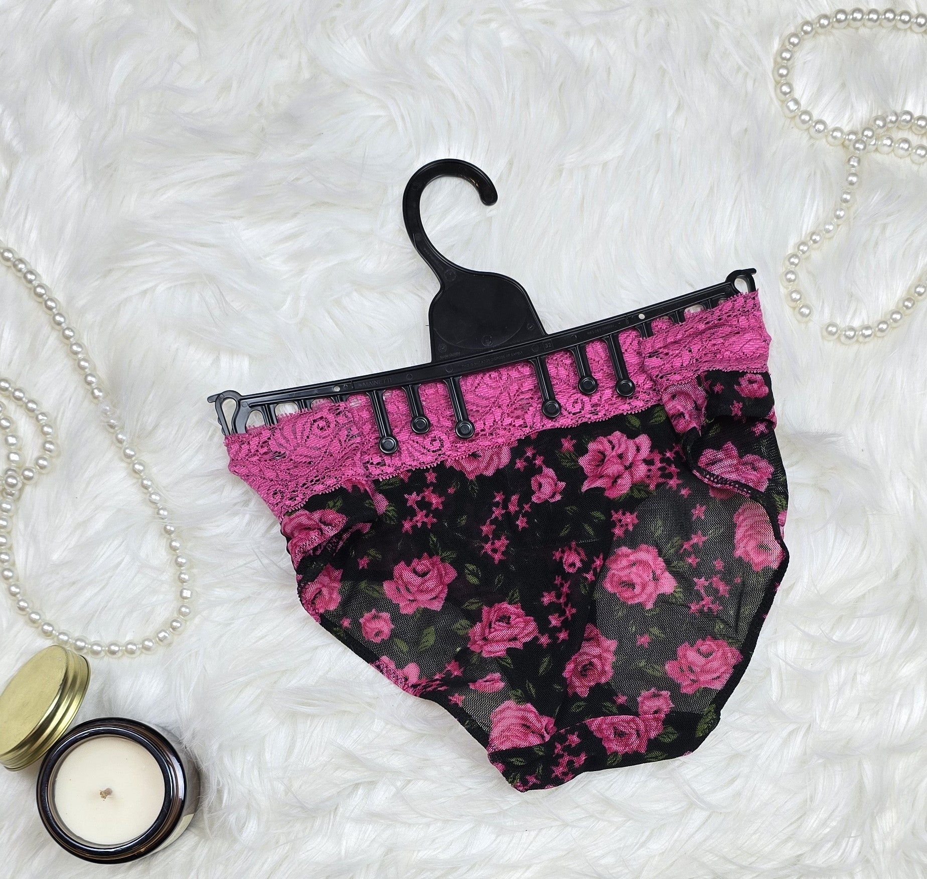 La Senza Floral Mesh Lace Top Brief