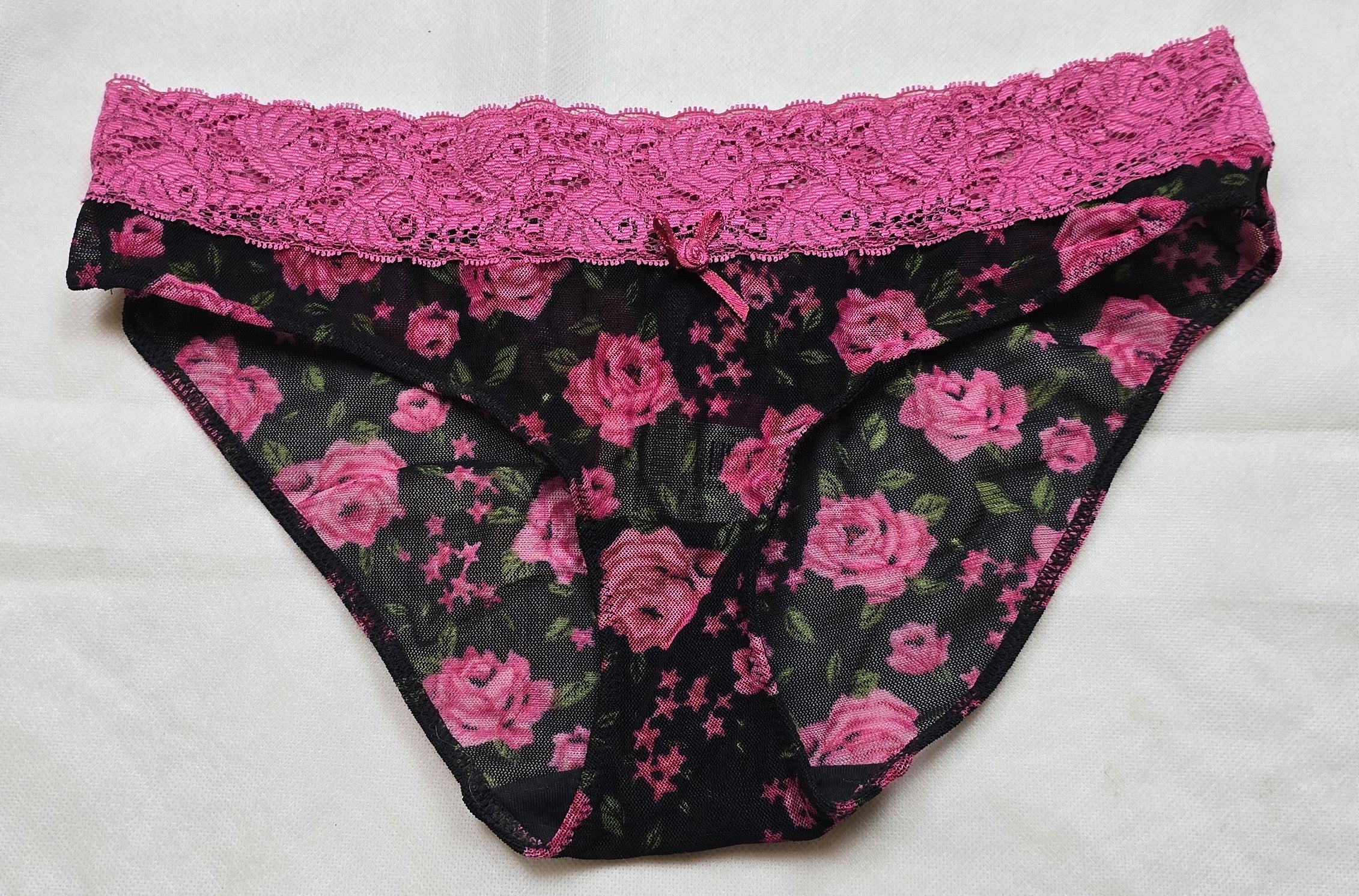 La Senza Floral Mesh Lace Top Brief