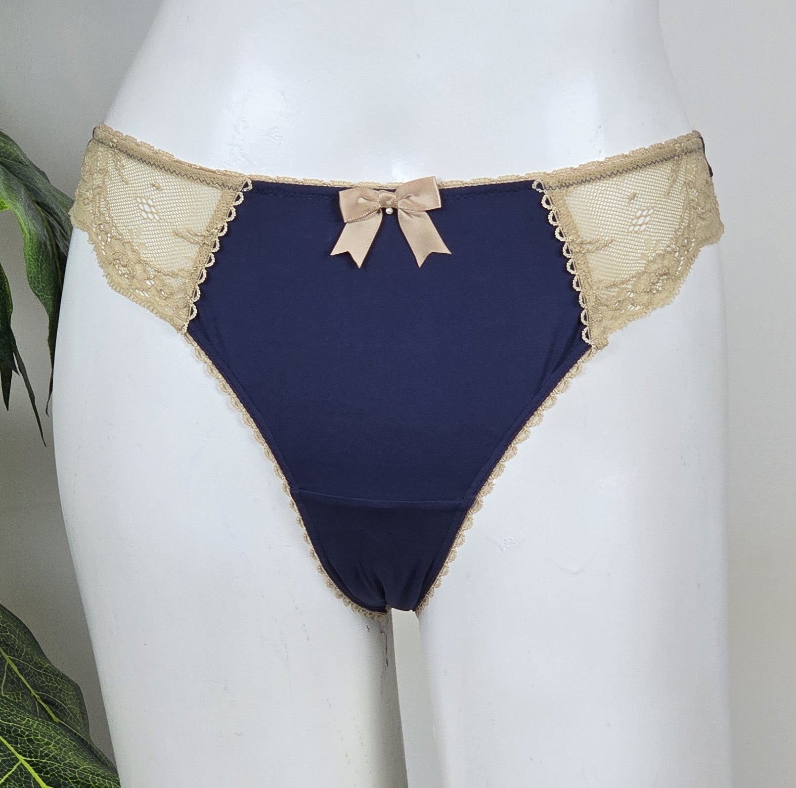 M&S Limited Collection Low Rise Floral Lace Brazilian Knickers