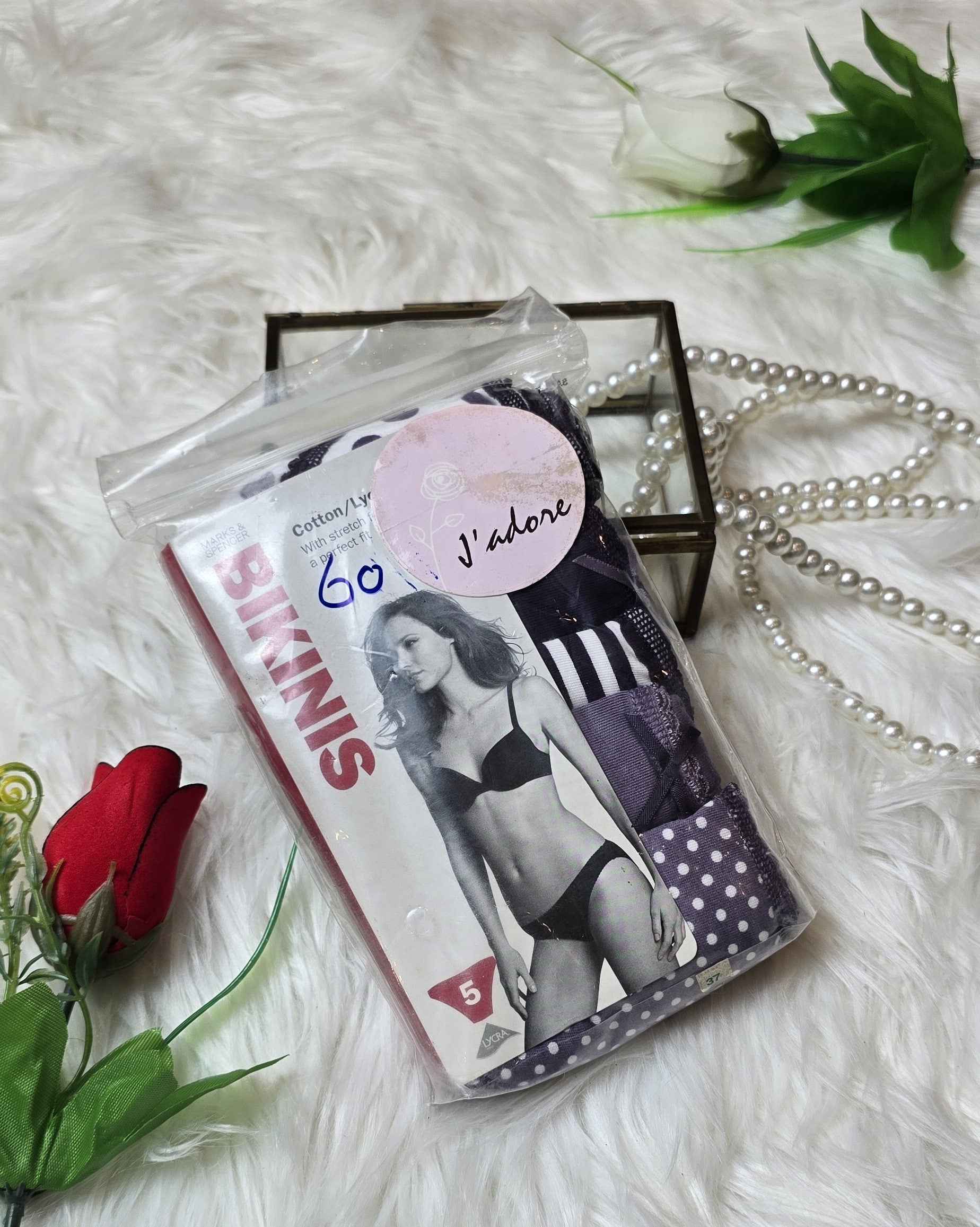 M&S 5 Pack Cotton Rich Assorted Bikini Knickers