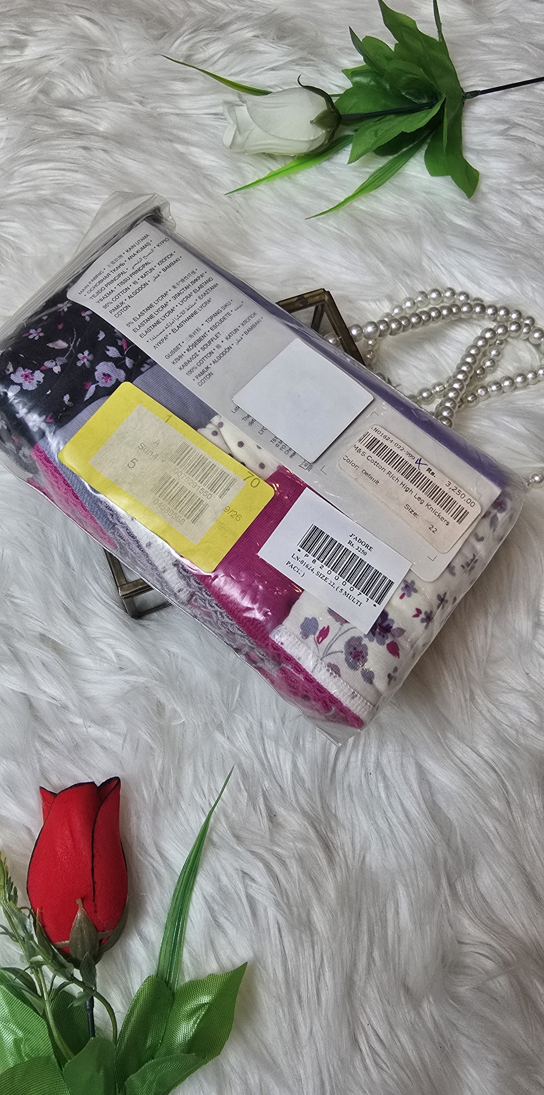 M&S Cotton Rich High Leg Knickers