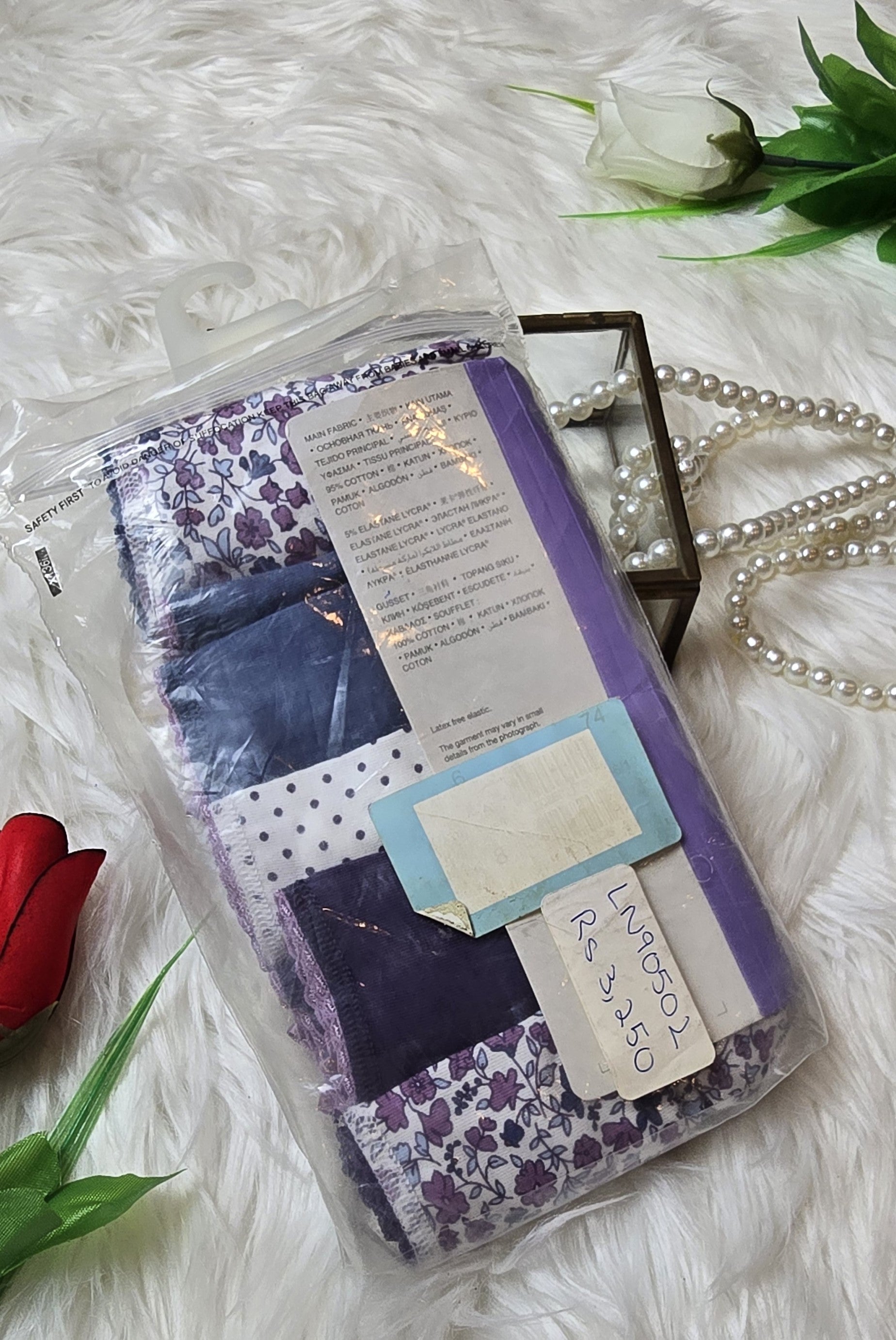 M&S 5 Pack Cotton Rich High Leg Knickers