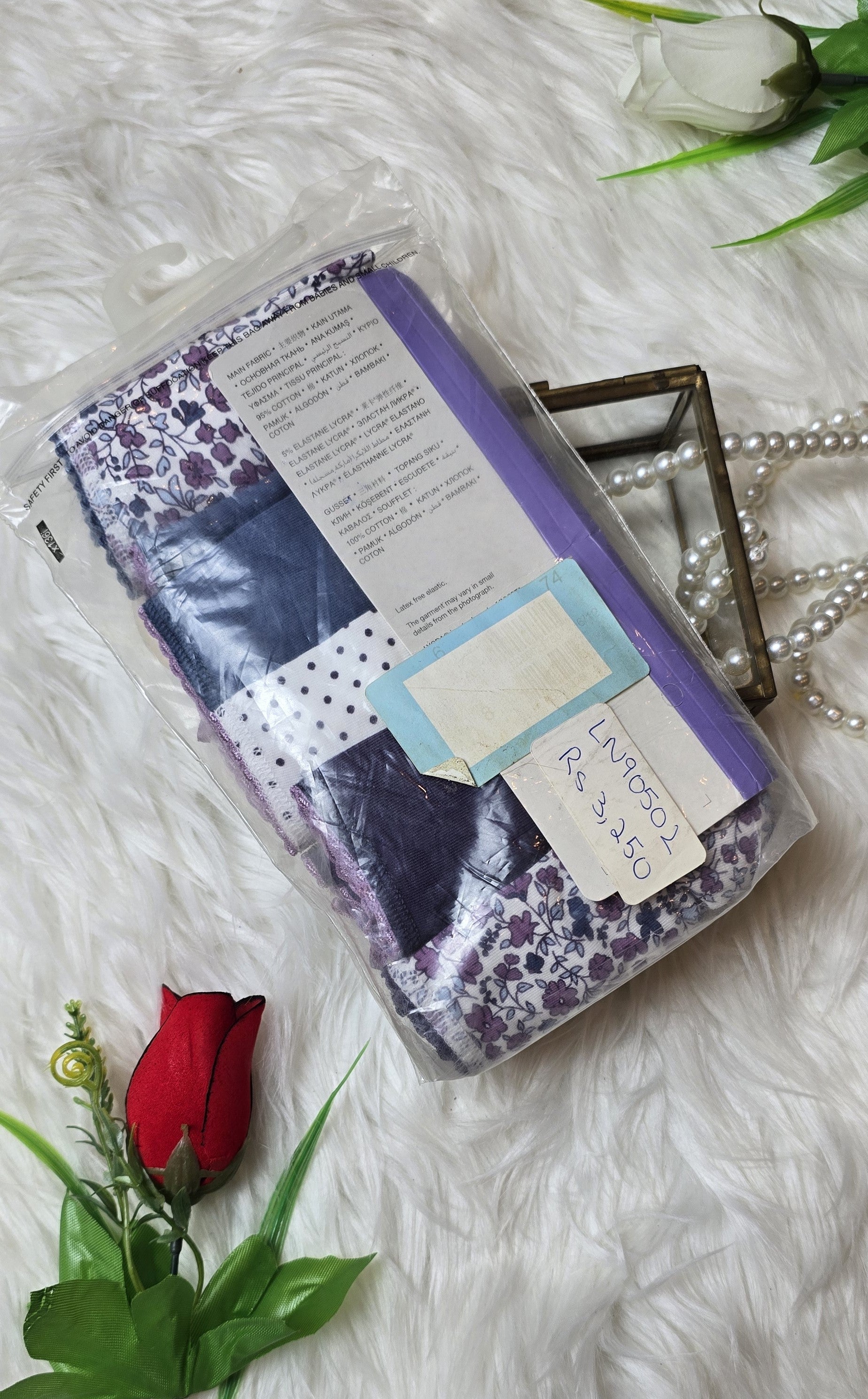M&S 5 Pack Cotton Rich High Leg Knickers