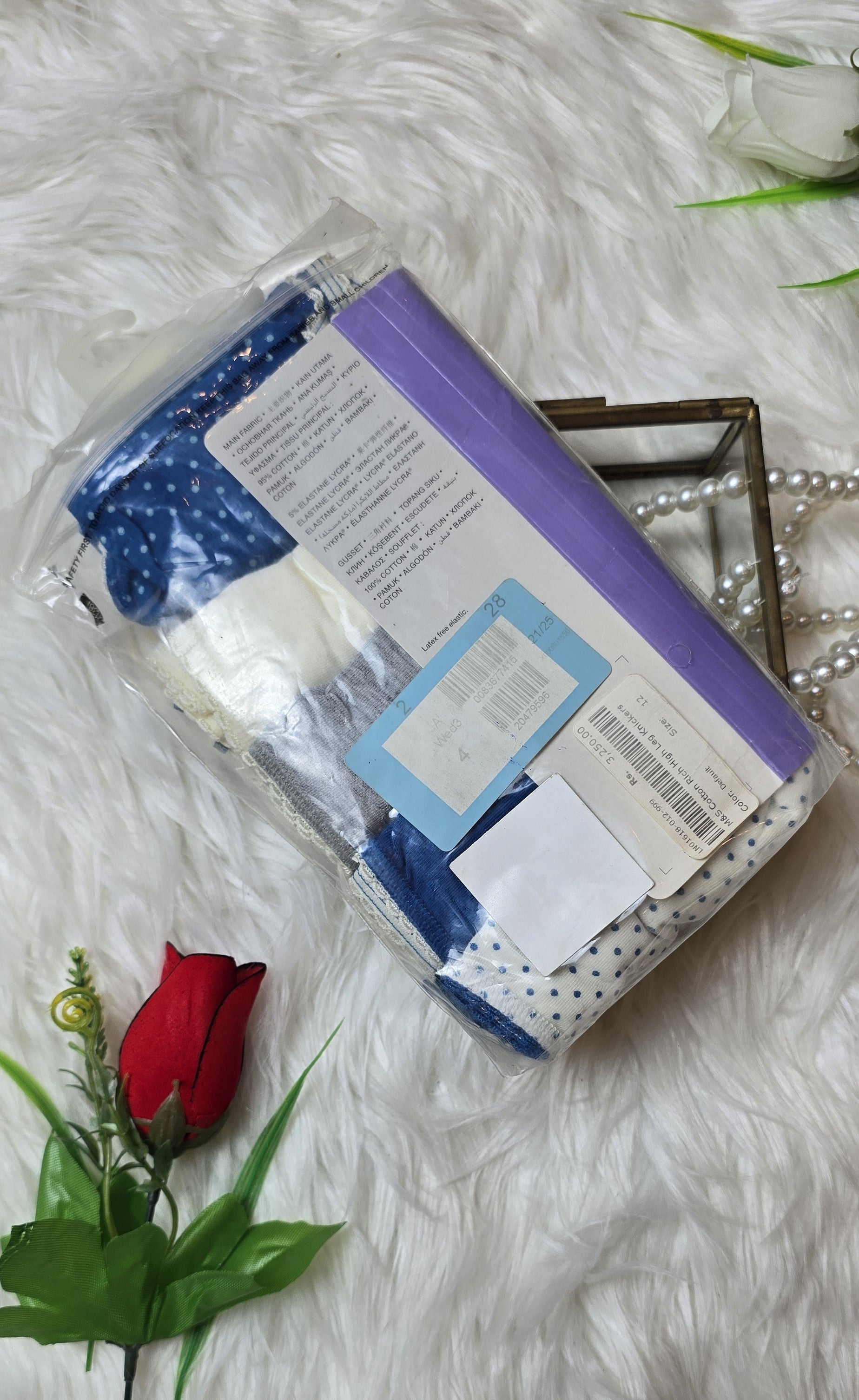 M&S Cotton Rich High Leg Knickers