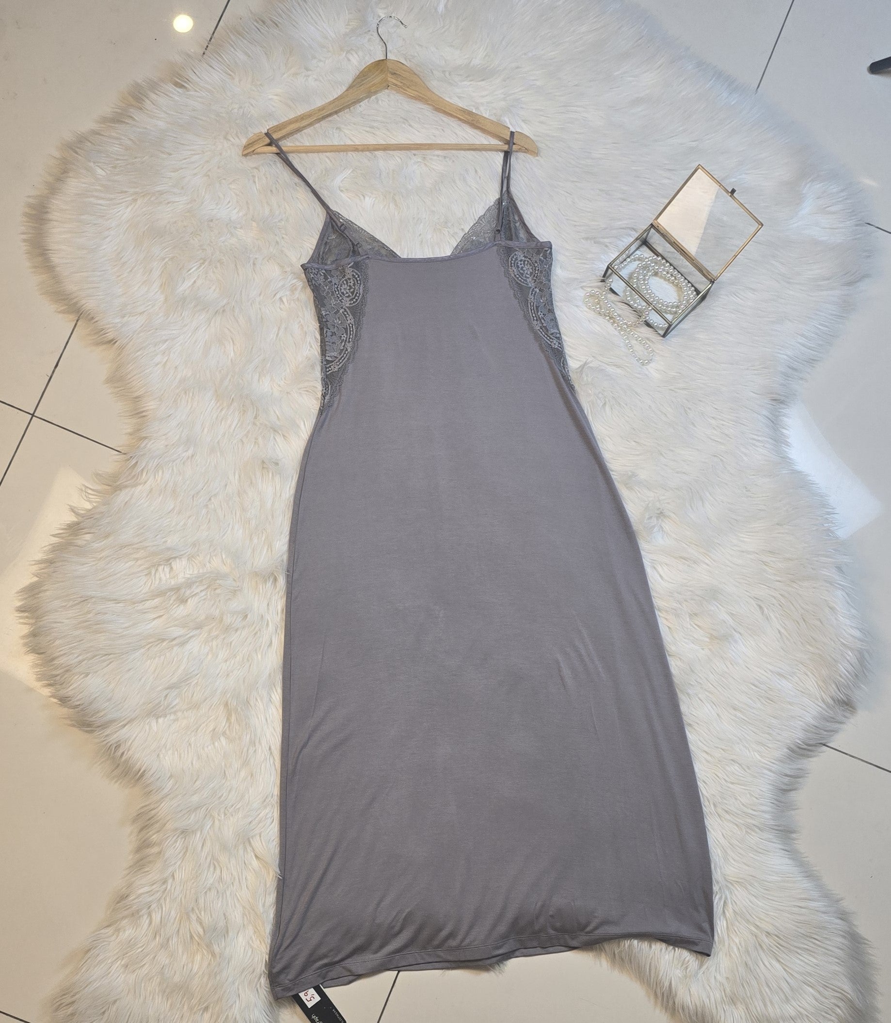 M&S Autograph V-Neck Lace Nightdress