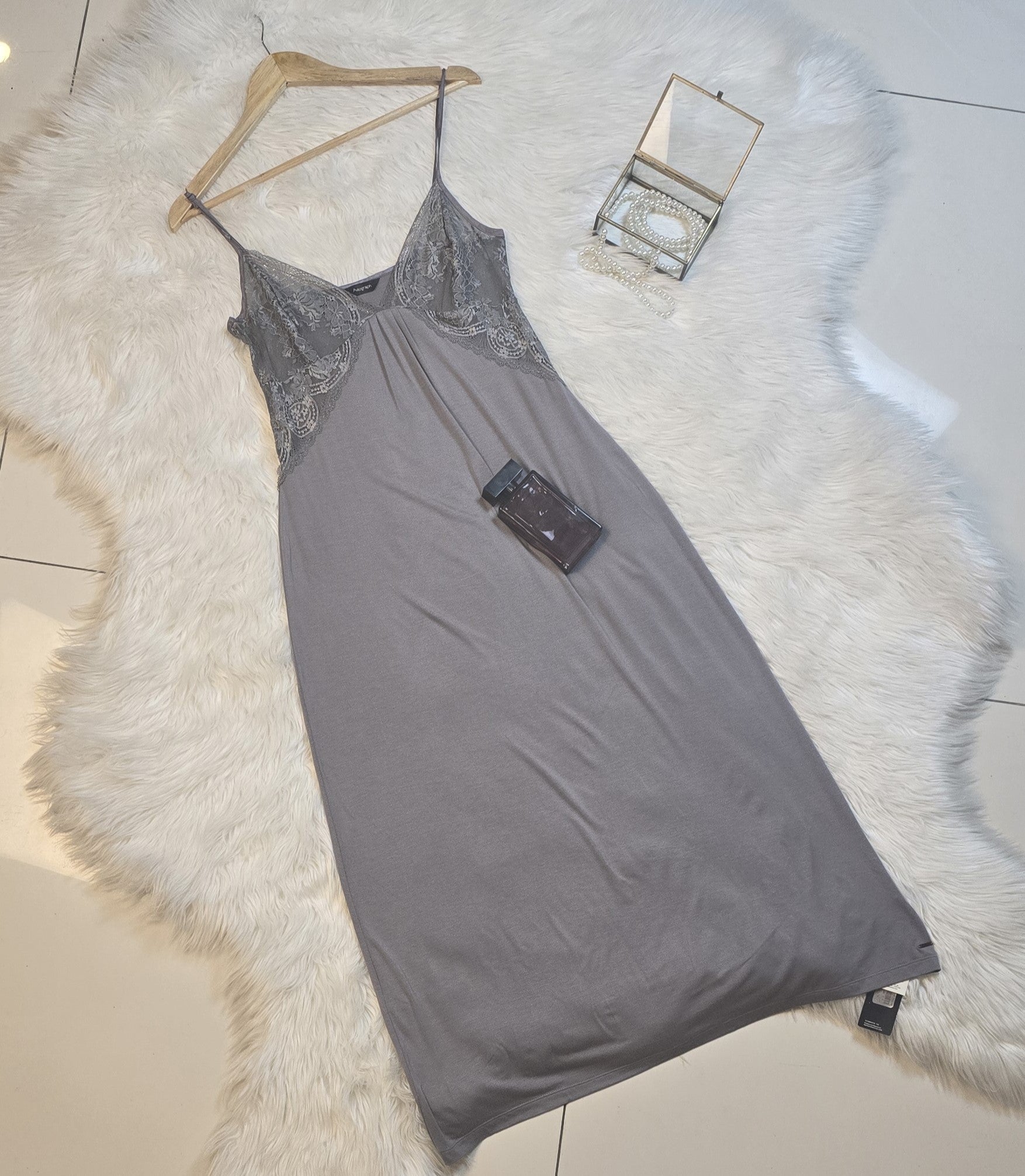 M&S Autograph V-Neck Lace Nightdress