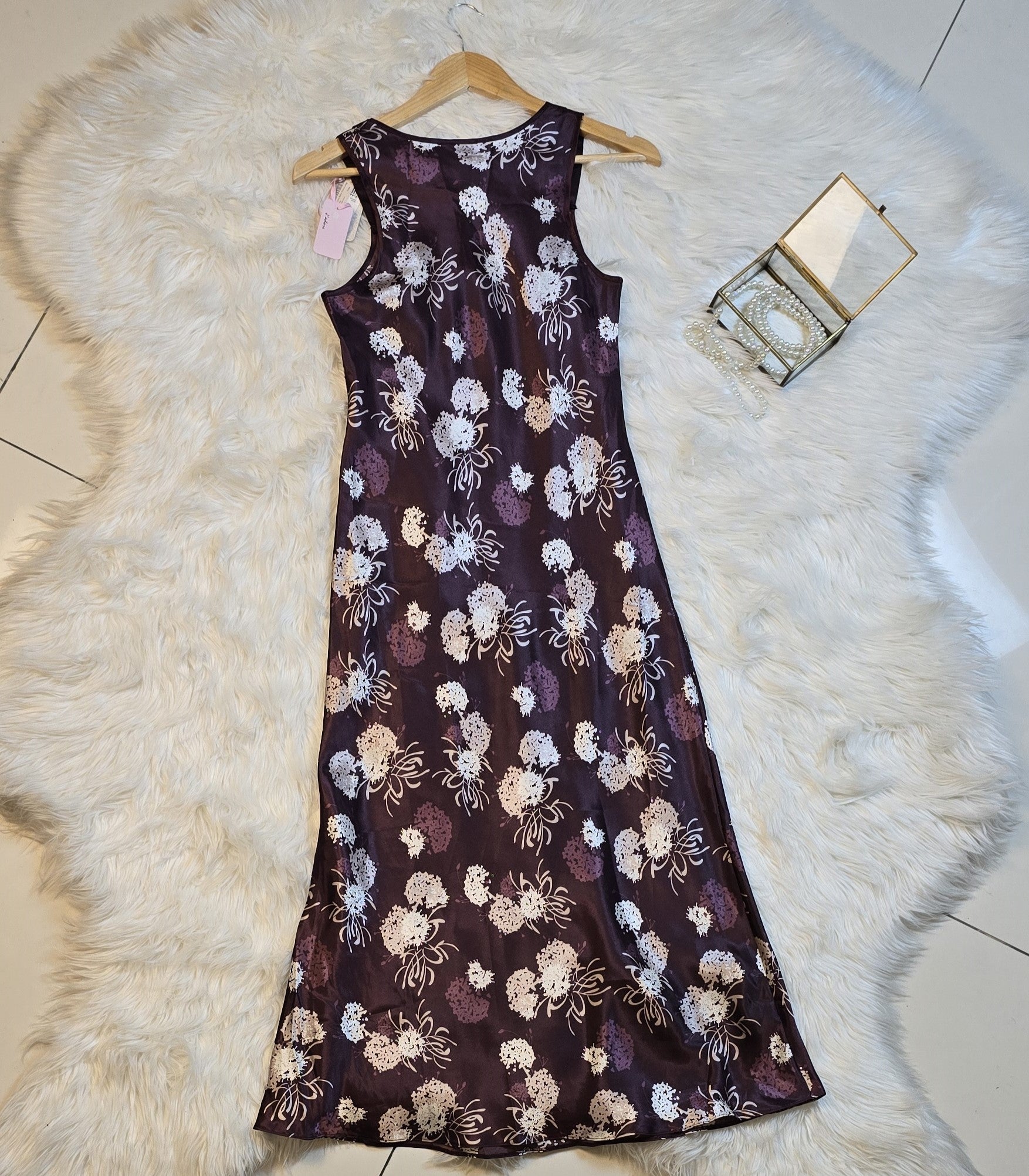 M&S Per Una Satin Floral Night Dress