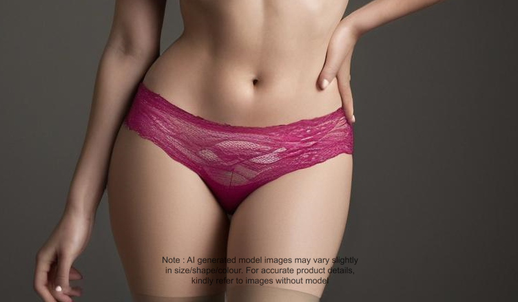 M&S Low Rise Floral Lace Bandeau Knickers
